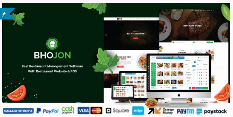 Bhojon v3.0 破解版 带有餐厅网站的最佳餐厅管理源码